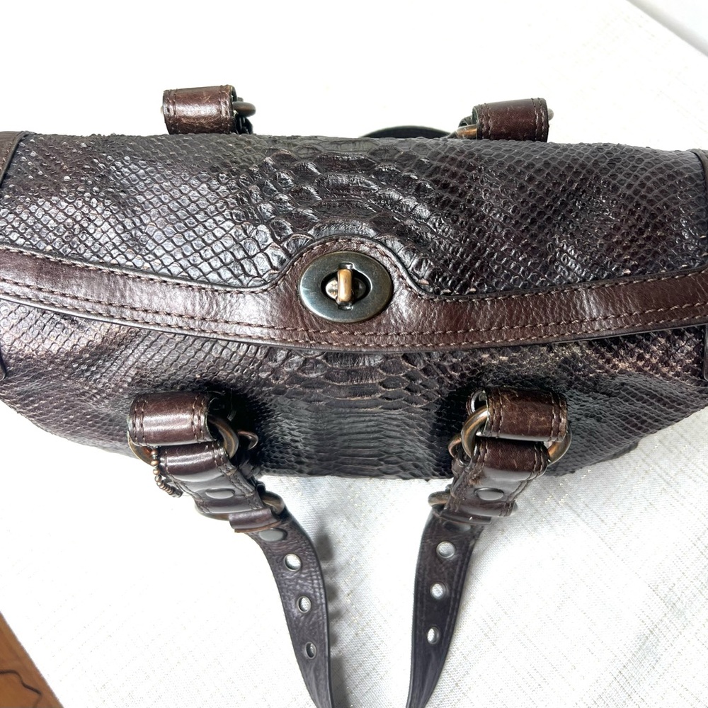 Limited Edition Coach Chelsea Python Embossed Lea… - image 11